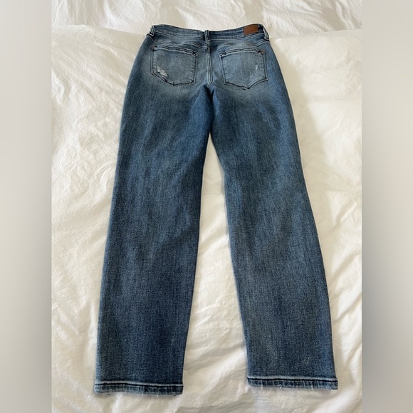 JUDY BLUE | Women Sz 5/27 | Boyfriend Fit Jeans Medium Wash Distressed Stretch - Picture 5 of 8